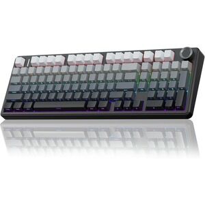 AULA F99 Pro Wireless Mechanical Keyboard Knob Tri-Mode Hot-Swap RGB‎ PBT Black